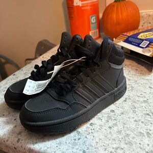 Adidas Kids Black High-Top Sneakers